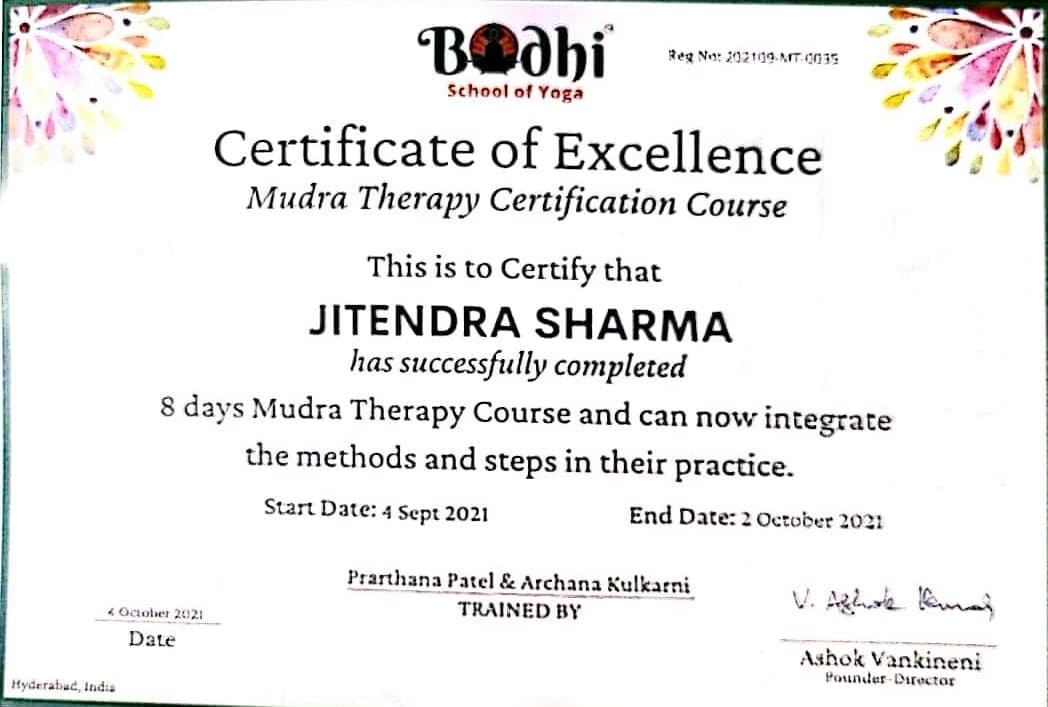 Jeetu Sharma certification